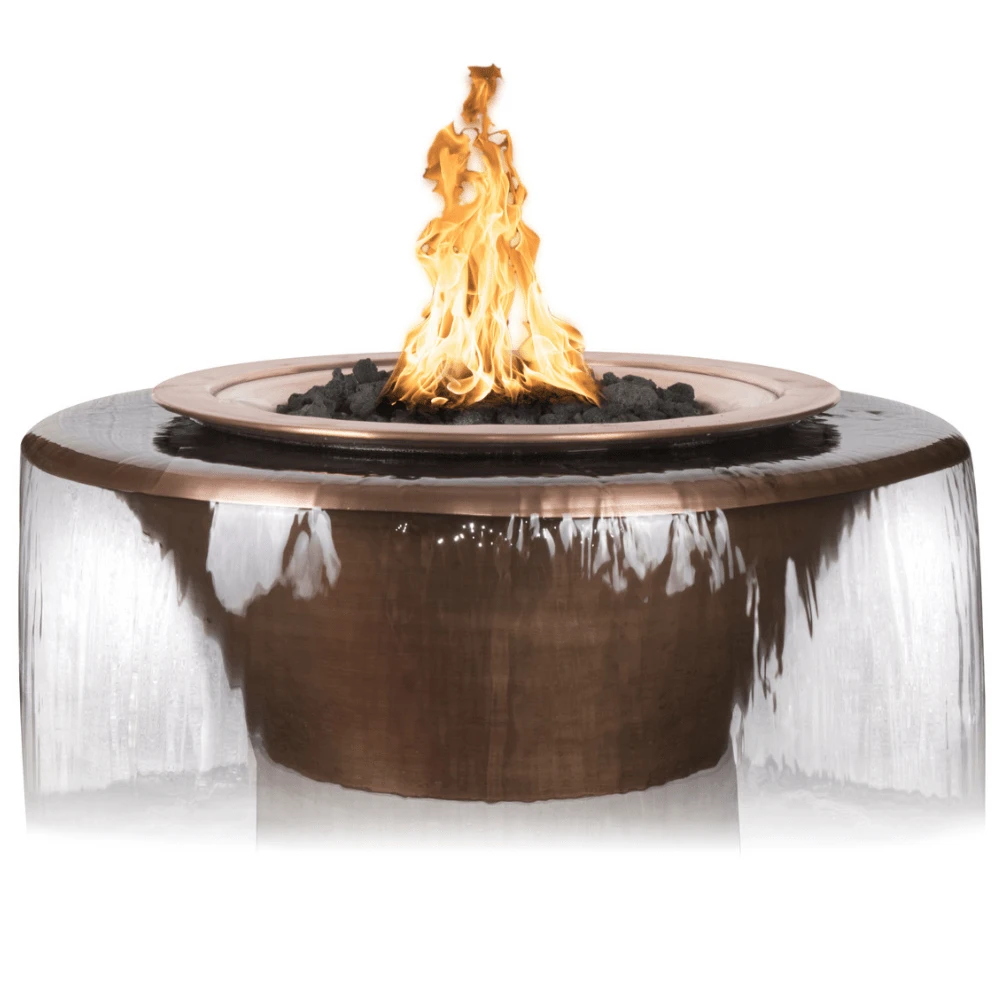 Top Fires Cazo 30-Inch 360 Spillway Copper Gas Fire And Water Bowl - Electronic (OPT-30FW360E) 4 Top Fires Cazo 30-Inch 360 Spillway Copper Gas Fire And Water Bowl - Electronic (OPT-30FW360E) - Image 4
