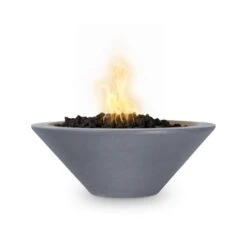 Top Fires Cazo 31-Inch Round Concrete Gas Fire Bowl - Match Lit (OPT-31RFO) -Dimplex Officials top fires cazo 31 inch round concrete gas fire bowl match lit opt 31rfo liquid propane gray opt 31rfo gry lp 840029521786 29680112861278