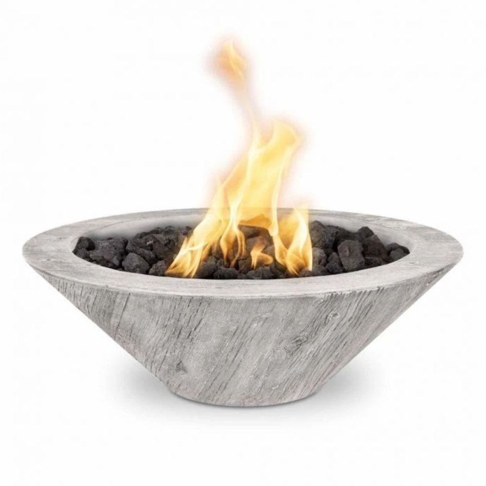 Top Fires Cazo Wood Grain GFRC Gas Fire Bowl - Electronic 1 Top Fires Cazo Wood Grain GFRC Gas Fire Bowl - Electronic