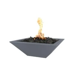 Top Fires Maya 24-Inch Square Concrete Gas Fire Bowl - Match Lit (OPT-24SFO) -Dimplex Officials top fires maya 24 inch square concrete gas fire bowl match lit opt 24sfo liquid propane gray opt 24sfo gry lp 840029525913 29685587181662