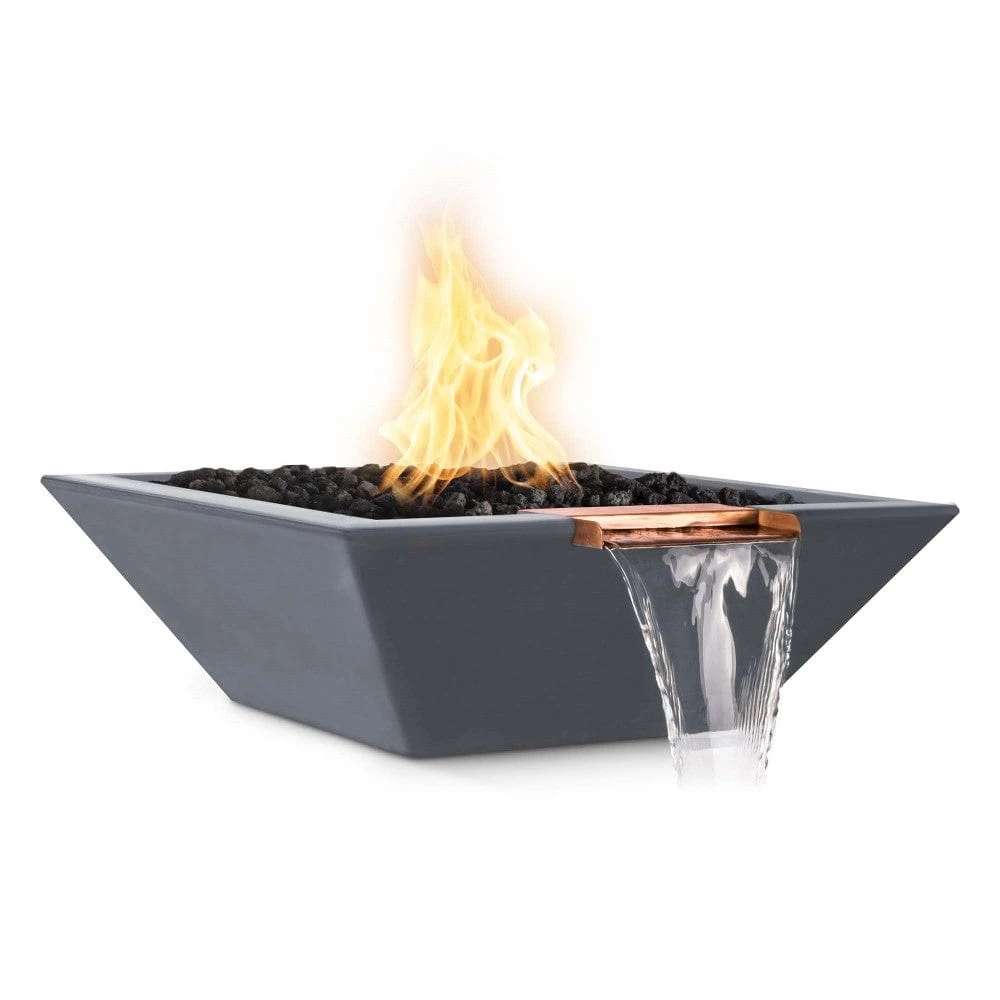 Top Fires Maya 30-Inch Square Concrete Gas Fire And Water Bowl - Electronic (OPT-30SFWE) 5 Top Fires Maya 30-Inch Square Concrete Gas Fire And Water Bowl - Electronic (OPT-30SFWE) - Image 5