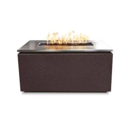 Top Fires Merona 46-Inch Rectangular Fire Pit With Stainless Steel Top - Match Lit (TOP-MC4622) 18 Top Fires Merona 46-Inch Rectangular Fire Pit With Stainless Steel Top - Match Lit (TOP-MC4622) -Dimplex Officials top fires merona 46 inch rectangular fire pit with stainless steel top match lit top mc4622 liquid propane copper vein powdercoat top mc4622 cpv lp 840057367479 29685544386654