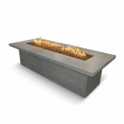 Top Fires Newport Rectangular Concrete Gas Fire Table - Electronic -Dimplex Officials top fires newport rectangular concrete gas fire table electronic 29699884253278