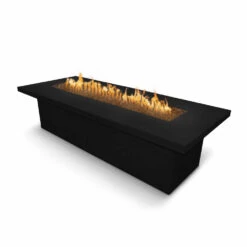 Top Fires Newport Rectangular Concrete Gas Fire Table - Match Lit -Dimplex Officials top fires newport rectangular concrete gas fire table match lit 29699878420574