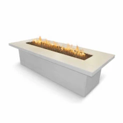 Top Fires Newport Rectangular Concrete Gas Fire Table - Match Lit -Dimplex Officials top fires newport rectangular concrete gas fire table match lit 29699878453342