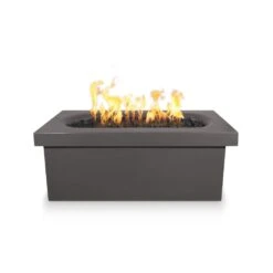 Top Fires Ramona 60-Inch Rectangular GFRC Gas Fire Pit Table - Flame Sense -Dimplex Officials top fires ramona 60 inch rectangular gfrc gas fire pit table flame sense liquid propane chestnut opt rmnrt60fsen cst lp 840163912426 29697000177758