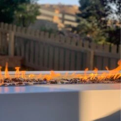 Top Fires Pismo Rectangular Powder Coated Gas Fire Pit - Match Lit -Dimplex Officials top fires rectangular powder coated gas fire pit match lit 28581099831390