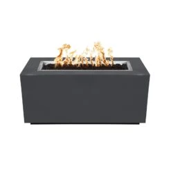 Top Fires Pismo Rectangular Powder Coated Gas Fire Pit - Match Lit -Dimplex Officials top fires rectangular powder coated gas fire pit match lit 28581104386142