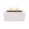 Top Fires Pismo Rectangular Powder Coated Gas Fire Pit - Match Lit