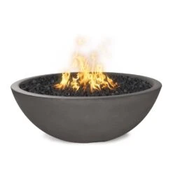Top Fires Sedona 27-Inch Round Concrete Gas Fire Bowl - Match Lit (OPT-27RFO) -Dimplex Officials top fires sedona 27 inch round concrete gas fire bowl match lit opt 27rfo 29683840843870
