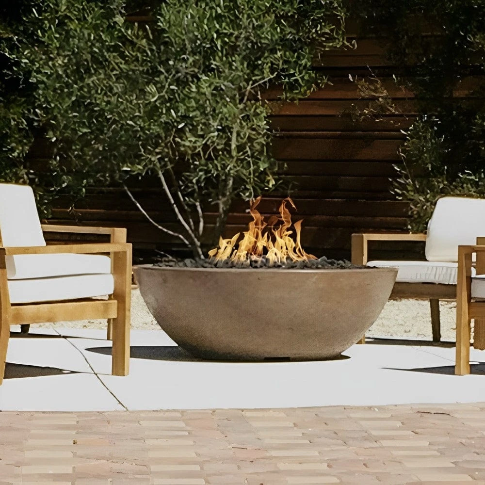 Top Fires Sedona 48-Inch Round GFRC Gas Fire Pit - Match Lit (OPT-SED48) 4 Top Fires Sedona 48-Inch Round GFRC Gas Fire Pit - Match Lit (OPT-SED48) - Image 4