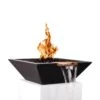 Top Fires Maya 24-Inch Square Concrete Gas Fire And Water Bowl - Electronic (OPT-24SFWE)