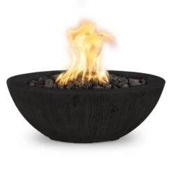Top Fires Sedona 27-Inch Wood Grain GFRC Gas Fire Bowl - Match Lit -Dimplex Officials top fires top fires 27 sedona wood grain gfrc gas fire bowl match lit 27961656377438