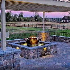 Top Fires Cazo 30-Inch 4 Way Copper Gas Fire And Water Bowl - Match Lit (OPT-4W30) -Dimplex Officials top fires top fires 30 4 way copper gas fire and water bowl match lit opt 4w30 14663276593246