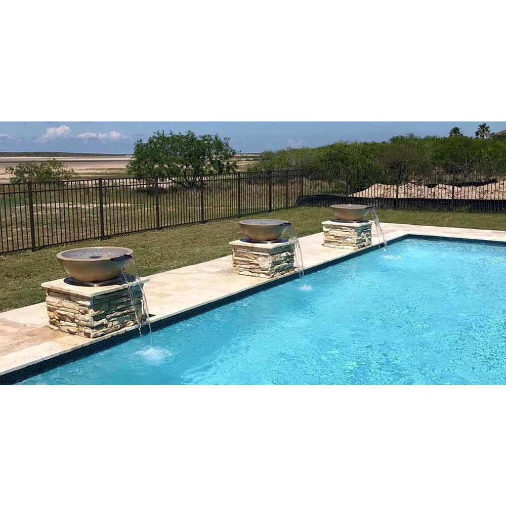 Top Fires Sedona 33-Inch Round Concrete Gas Fire And Water Bowl - Match Lit (OPT-33RFW) 2 Top Fires Sedona 33-Inch Round Concrete Gas Fire And Water Bowl - Match Lit (OPT-33RFW) - Image 2