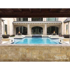 Top Fires Sedona 33-Inch Round Concrete Gas Fire Bowl - Electronic (OPT-33RFOE) -Dimplex Officials top fires top fires 33 round concrete gas fire bowl electronic opt 33rfoe 11812271292510