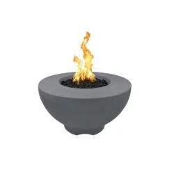 Top Fires Sienna 37-Inch GFRC Gas Fire Pit - Match Lit (OPT-RF37) -Dimplex Officials top fires top fires 37 sienna gfrc gas fire pit match lit opt rf37 natural gas gray 11820290801758