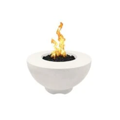 Top Fires Sienna 37-Inch GFRC Gas Fire Pit - Match Lit (OPT-RF37) -Dimplex Officials top fires top fires 37 sienna gfrc gas fire pit match lit opt rf37 natural gas limestone 11820291031134