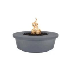 Top Fires Tempe 48-Inch GFRC Gas Fire Pit - Match Lit (OPT-TEM48) -Dimplex Officials top fires top fires 48 tempe gfrc gas fire pit match lit opt tem48 liquid propane gray 11820601770078