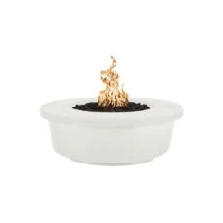 Top Fires Tempe 48-Inch GFRC Gas Fire Pit - Match Lit (OPT-TEM48) -Dimplex Officials top fires top fires 48 tempe gfrc gas fire pit match lit opt tem48 liquid propane limestone 11820601901150