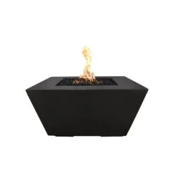 Top Fires Redan 50-Inch GFRC Gas Fire Pit - Match Lit (OPT-RDN50) -Dimplex Officials top fires top fires 50 redann gfrc gas fire pit match lit opt rdn50 liquid propane black 11820621430878