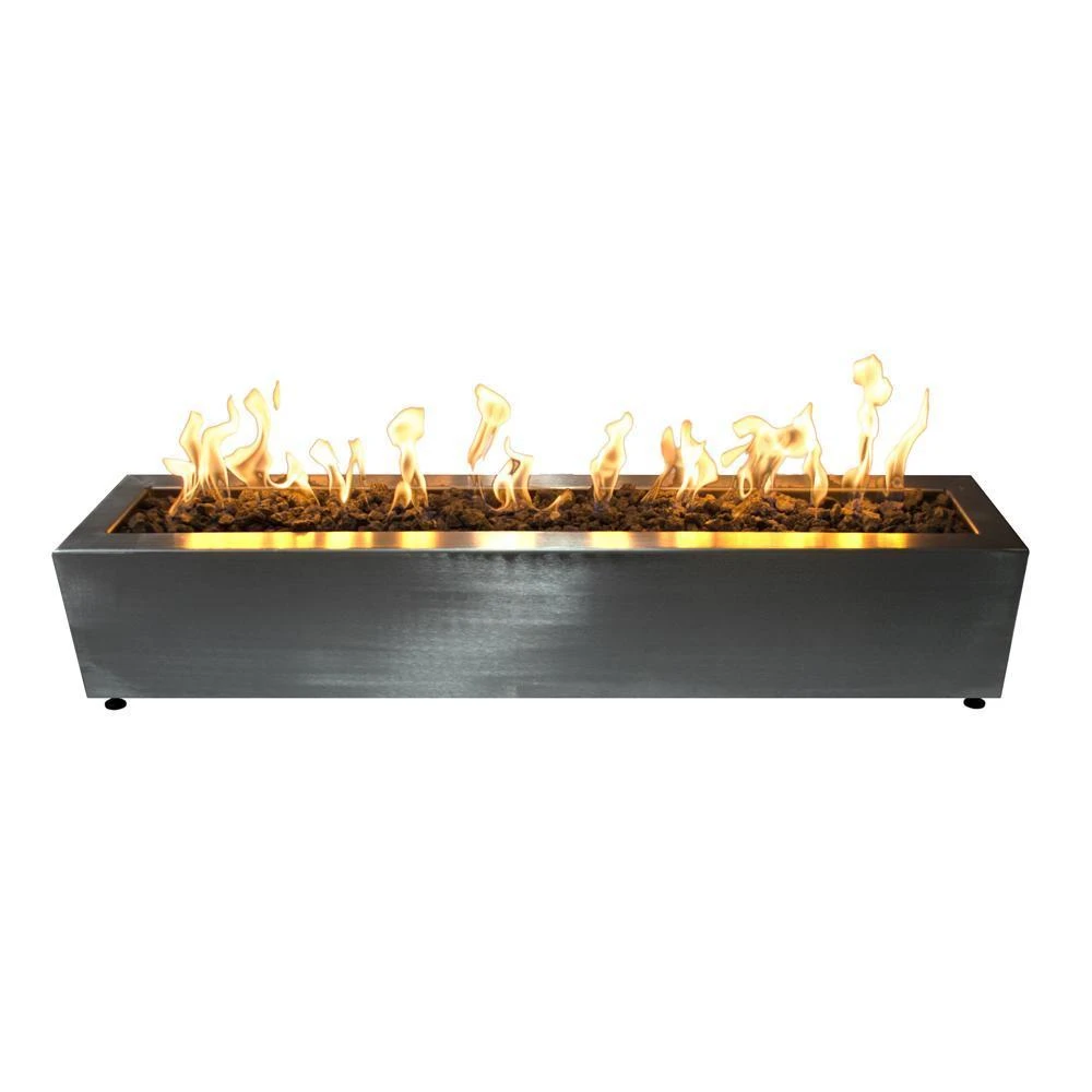 Top Fires Eaves 10-Inch Tall Stainless Steel Fire Pit - Electronic (OPT-LBTSS60EKIT) 1 Top Fires Eaves 10-Inch Tall Stainless Steel Fire Pit - Electronic (OPT-LBTSS60EKIT)