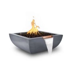Top Fires Avalon 36-Inch Square Concrete Gas Fire And Water Bowl - Match Lit 21 Top Fires Avalon 36-Inch Square Concrete Gas Fire And Water Bowl - Match Lit -Dimplex Officials top fires top fires avalon 36 square concrete gas fire and water bowl match lit 14776648040542