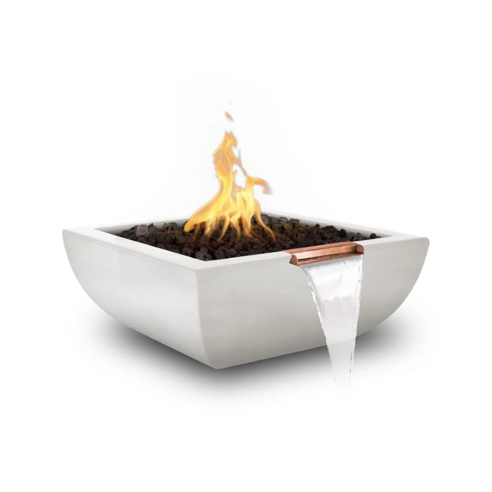 Top Fires Avalon 36-Inch Square Concrete Gas Fire And Water Bowl - Match Lit 3 Top Fires Avalon 36-Inch Square Concrete Gas Fire And Water Bowl - Match Lit - Image 3