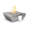 Top Fires Avalon Square Stainless Steel Gas Fire And Water Bowl - Match Lit