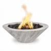 Top Fires Cazo Wood Grain GFRC Gas Fire Bowl - Match Lit