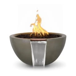 Top Fires Luna Round Concrete Gas Fire And Water Bowl - Electronic 26 Top Fires Luna Round Concrete Gas Fire And Water Bowl - Electronic -Dimplex Officials top fires top fires luna round concrete gas fire and water bowl electronic liquid propane 30 ash 27947758813278