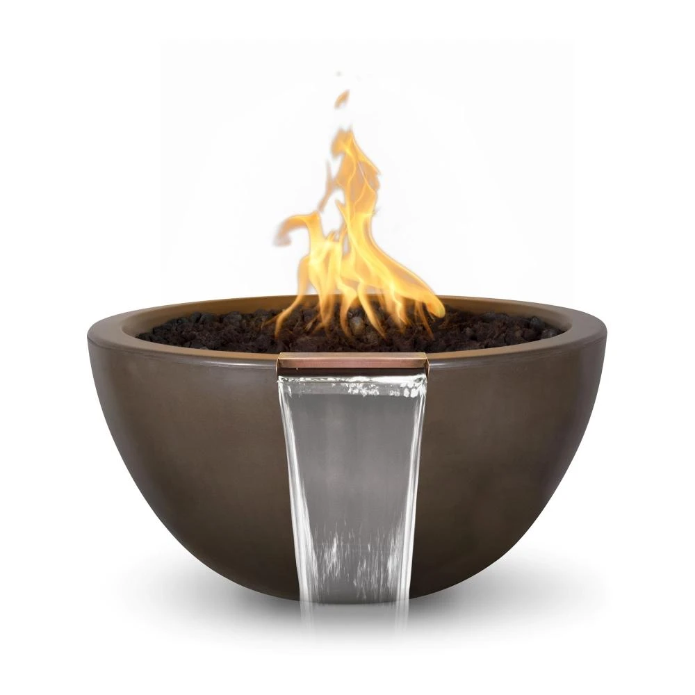 Top Fires Luna Round Concrete Gas Fire And Water Bowl - Electronic 6 Top Fires Luna Round Concrete Gas Fire And Water Bowl - Electronic - Image 6
