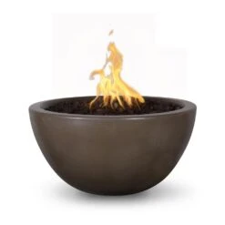 Top Fires Luna Round Concrete Gas Fire Bowl - Electronic 20 Top Fires Luna Round Concrete Gas Fire Bowl - Electronic -Dimplex Officials top fires top fires luna round concrete gas fire bowl electronic liquid propane 30 chocolate 27932983001182