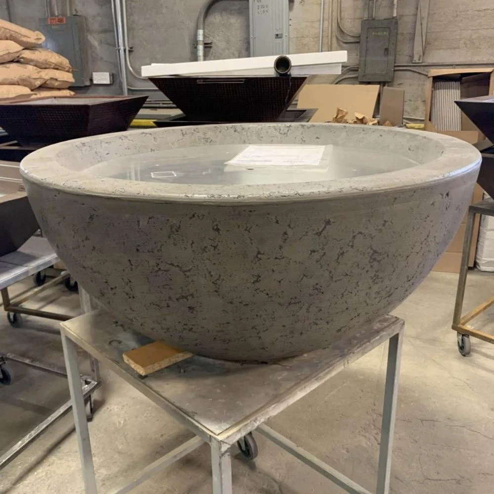 Top Fires Luna Round Concrete Gas Fire Bowl - Electronic 2 Top Fires Luna Round Concrete Gas Fire Bowl - Electronic - Image 2