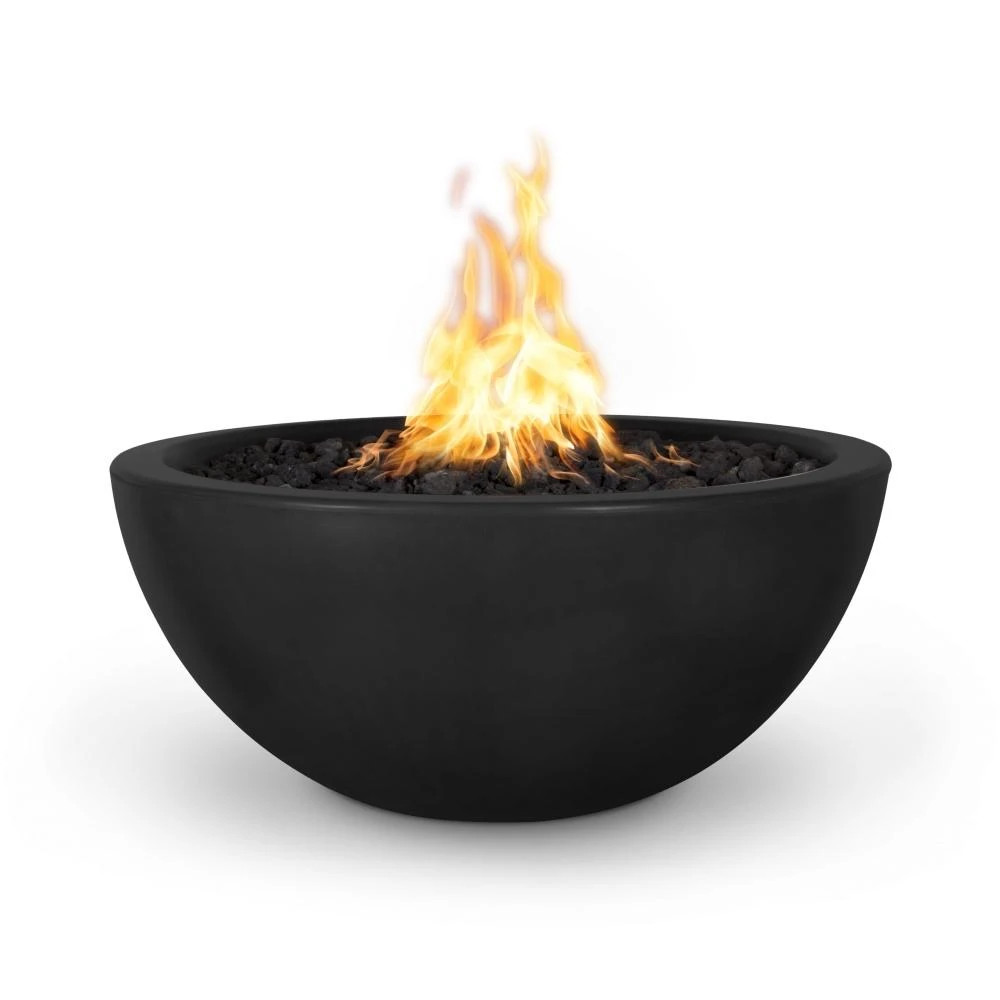 Top Fires Luna Round Concrete Gas Fire Pit - Electronic 1 Top Fires Luna Round Concrete Gas Fire Pit - Electronic