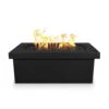 Top Fires Ramona 60-Inch Rectangular GFRC Gas Fire Pit Table - Match Lit