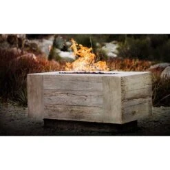 Top Fires Catalina Rectangular GFRC Gas Fire Pit - Flame Sense -Dimplex Officials top fires top fires rectangular catalina gfrc gas fire pit flame sense 27950553268318