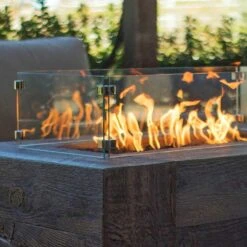 Top Fires Catalina Rectangular GFRC Gas Fire Pit - Flame Sense -Dimplex Officials top fires top fires rectangular catalina gfrc gas fire pit flame sense 27950553333854