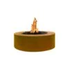 Top Fires Unity Round Corten Steel Gas Fire Pit - Match Lit