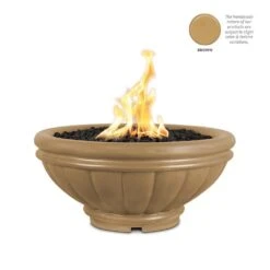 Top Fires Round Roma GFRC Gas Fire Bowl - Match Lit 29 Top Fires Round Roma GFRC Gas Fire Bowl - Match Lit -Dimplex Officials top fires top fires round roma gfrc gas fire pit match lit liquid propane 24 brown 11824105554014