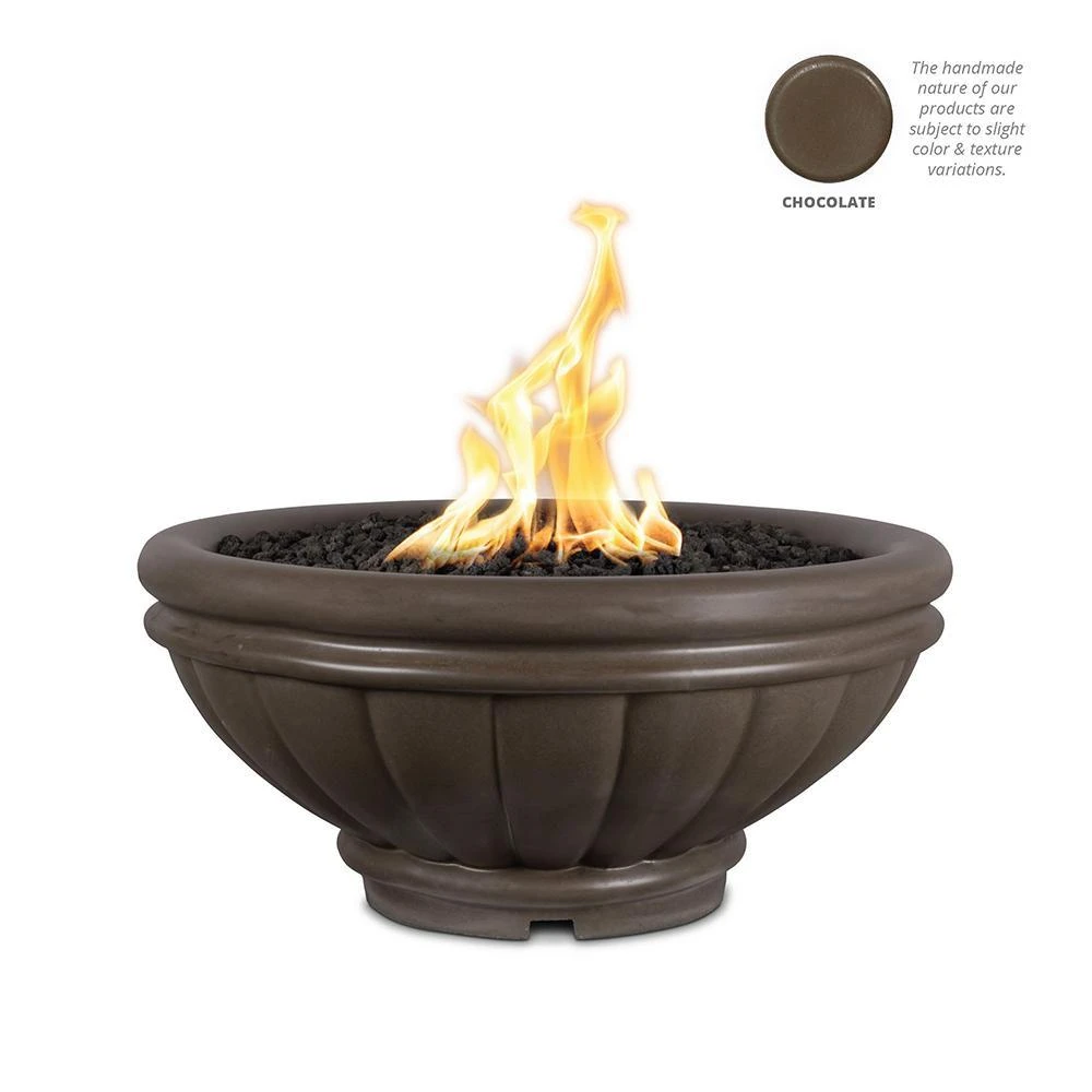 Top Fires Round Roma GFRC Gas Fire Bowl - Match Lit 8 Top Fires Round Roma GFRC Gas Fire Bowl - Match Lit - Image 8