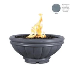 Top Fires Round Roma GFRC Gas Fire Bowl - Match Lit 25 Top Fires Round Roma GFRC Gas Fire Bowl - Match Lit -Dimplex Officials top fires top fires round roma gfrc gas fire pit match lit liquid propane 24 gray 11824102801502