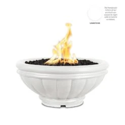 Top Fires Round Roma GFRC Gas Fire Bowl - Match Lit 26 Top Fires Round Roma GFRC Gas Fire Bowl - Match Lit -Dimplex Officials top fires top fires round roma gfrc gas fire pit match lit liquid propane 24 limestone 11824103948382