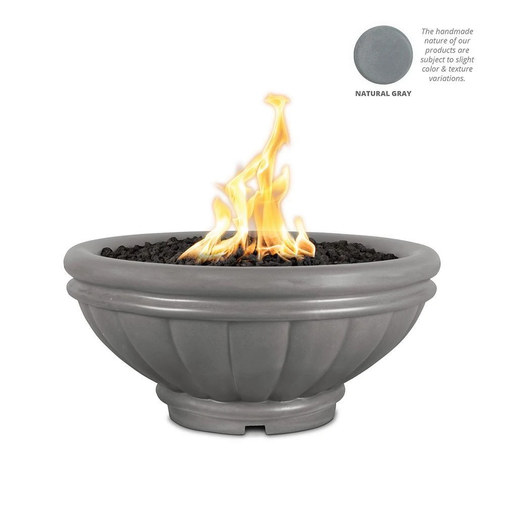 Top Fires Round Roma GFRC Gas Fire Bowl - Match Lit 5 Top Fires Round Roma GFRC Gas Fire Bowl - Match Lit - Image 5