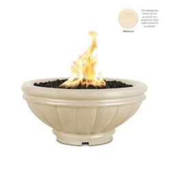 Top Fires Round Roma GFRC Gas Fire Bowl - Match Lit 30 Top Fires Round Roma GFRC Gas Fire Bowl - Match Lit -Dimplex Officials top fires top fires round roma gfrc gas fire pit match lit liquid propane 24 vanilla 11824106209374