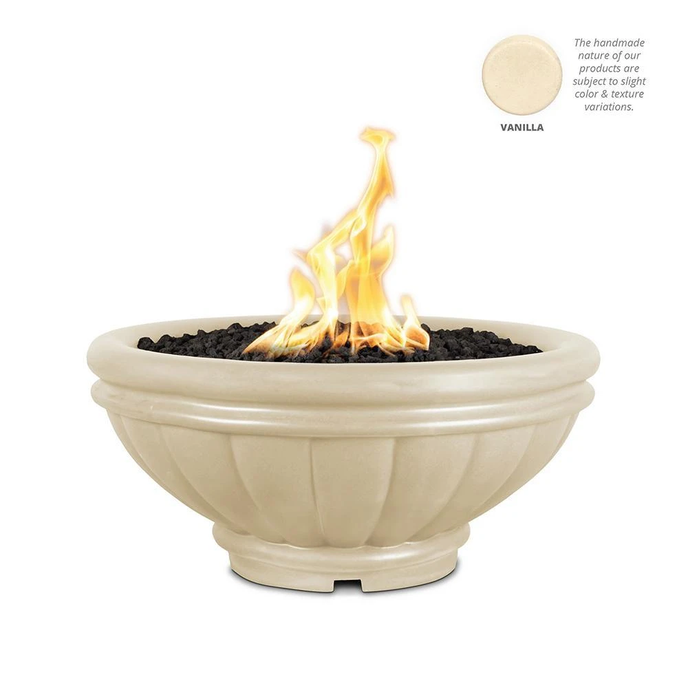 Top Fires Round Roma GFRC Gas Fire Bowl - Match Lit 11 Top Fires Round Roma GFRC Gas Fire Bowl - Match Lit - Image 11