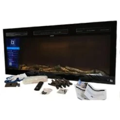 Touchstone Fury Series Slim Recessed Smart Electric Fireplace -Dimplex Officials touchstone fury series slim recessed smart electric fireplace 80053 30397420372062