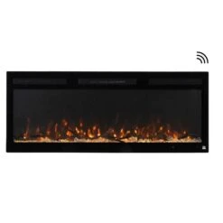 Touchstone Fury Series Slim Recessed Smart Electric Fireplace