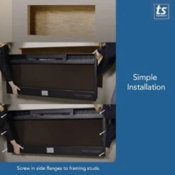 Touchstone Fury Series Slim Recessed Smart Electric Fireplace -Dimplex Officials touchstone fury series slim recessed smart electric fireplace 80053 30397420765278