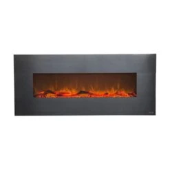 Touchstone Onyx Stainless 50-Inch Wall Mounted Electric Fireplace (#80026)